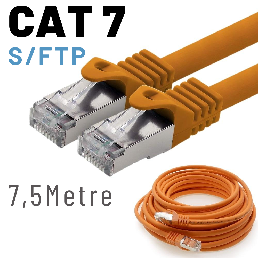 İrenis 7,5 Metre Cat7 Kablo S/Ftp Lszh Ethernet Network Lan Ağ Kablosu İrenis 7,5 Metre Cat7 Kablo S/Ftp Lszh Ethernet Network Lan Ağ Kablosu