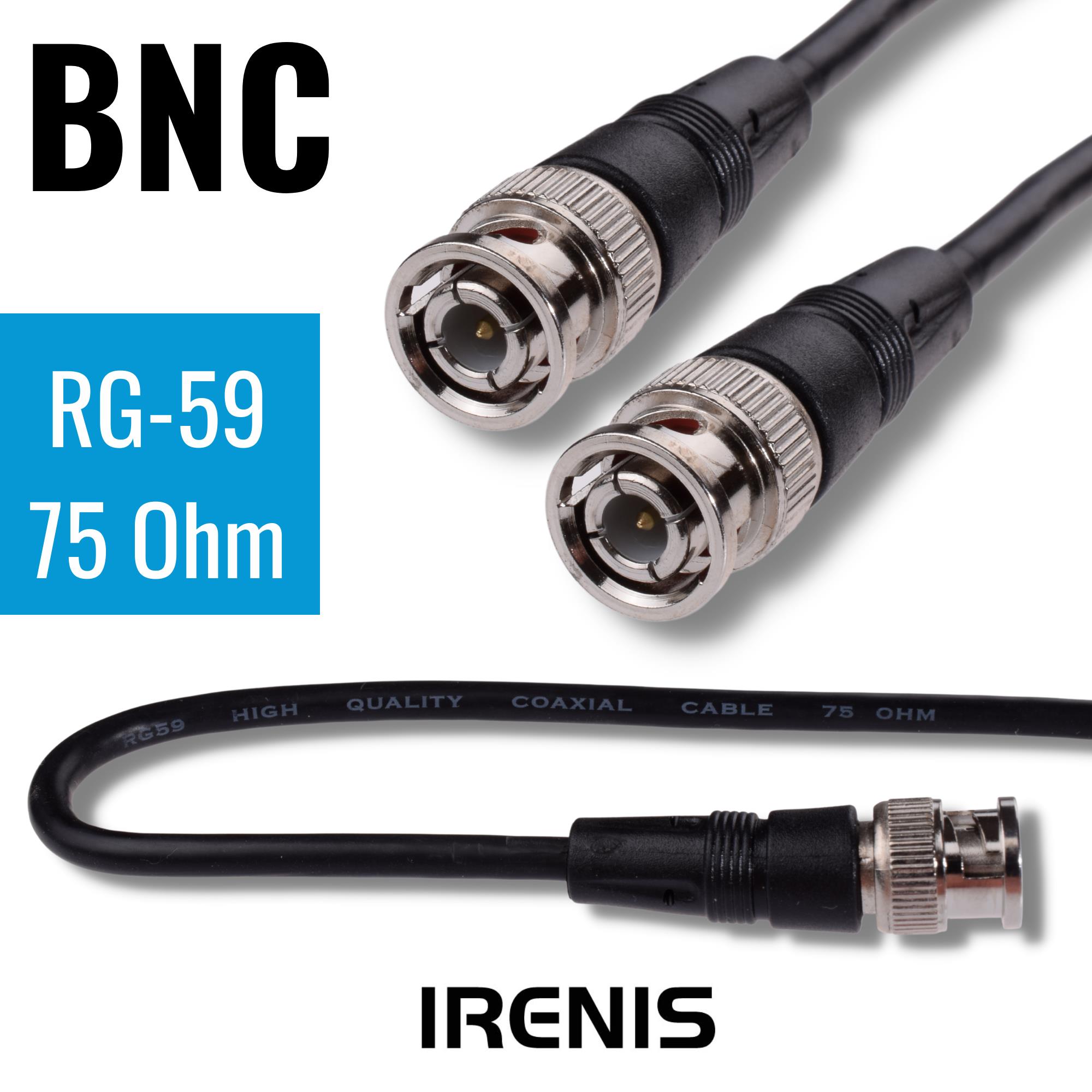 IRENIS BNC Kablo 75 Ohm RG59 Video, Kamera, CCTV IRENIS BNC Kablo 75 Ohm RG59 Video, Kamera, CCTV