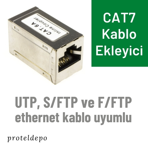 IRENIS CAT7 Ethernet Kablo Ekleyici, Birleştirici, Uzatıcı IRENIS CAT7 Ethernet Kablo Ekleyici, Birleştirici, Uzatıcı