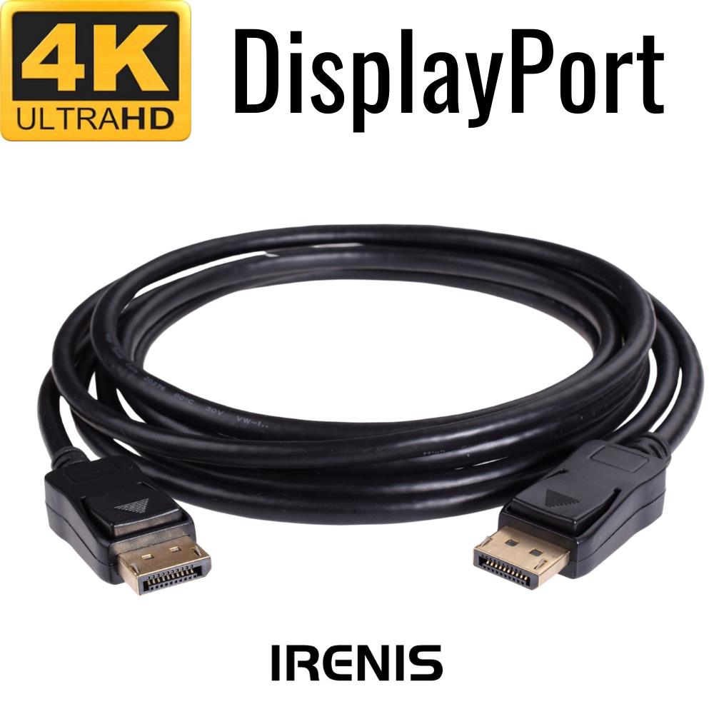 IRENIS DisplayPort Kablo - 19 pin - 165 Hz destekli - 21 Gbit IRENIS DisplayPort Kablo - 19 pin - 165 Hz destekli - 21 Gbit