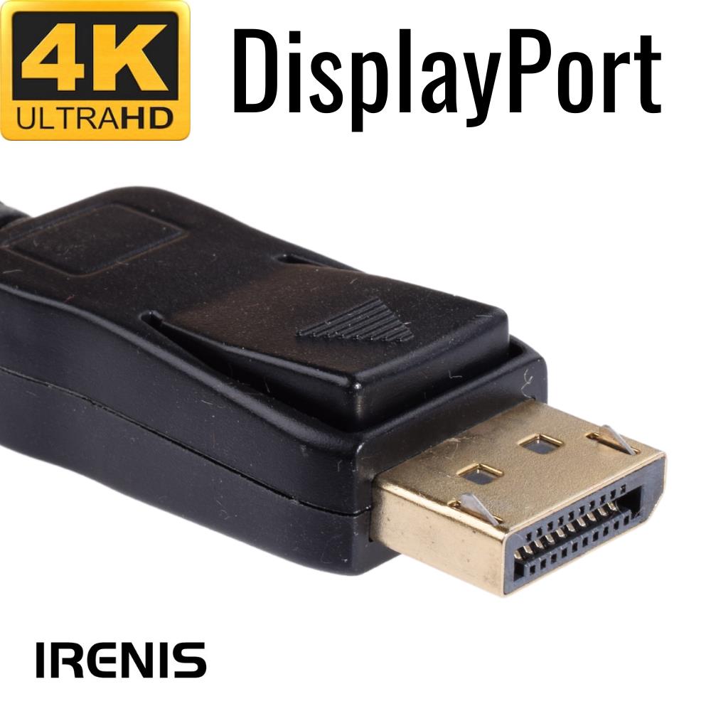 IRENIS DisplayPort Kablo - 19 pin - 165 Hz destekli - 21 Gbit IRENIS DisplayPort Kablo - 19 pin - 165 Hz destekli - 21 Gbit