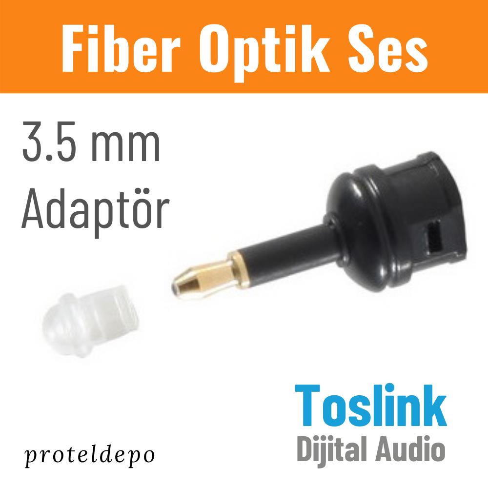 IRENIS Fiber Optik Toslink Ses Kablo için 3.5mm Dönüştürücü IRENIS Fiber Optik Toslink Ses Kablo için 3.5mm Dönüştürücü