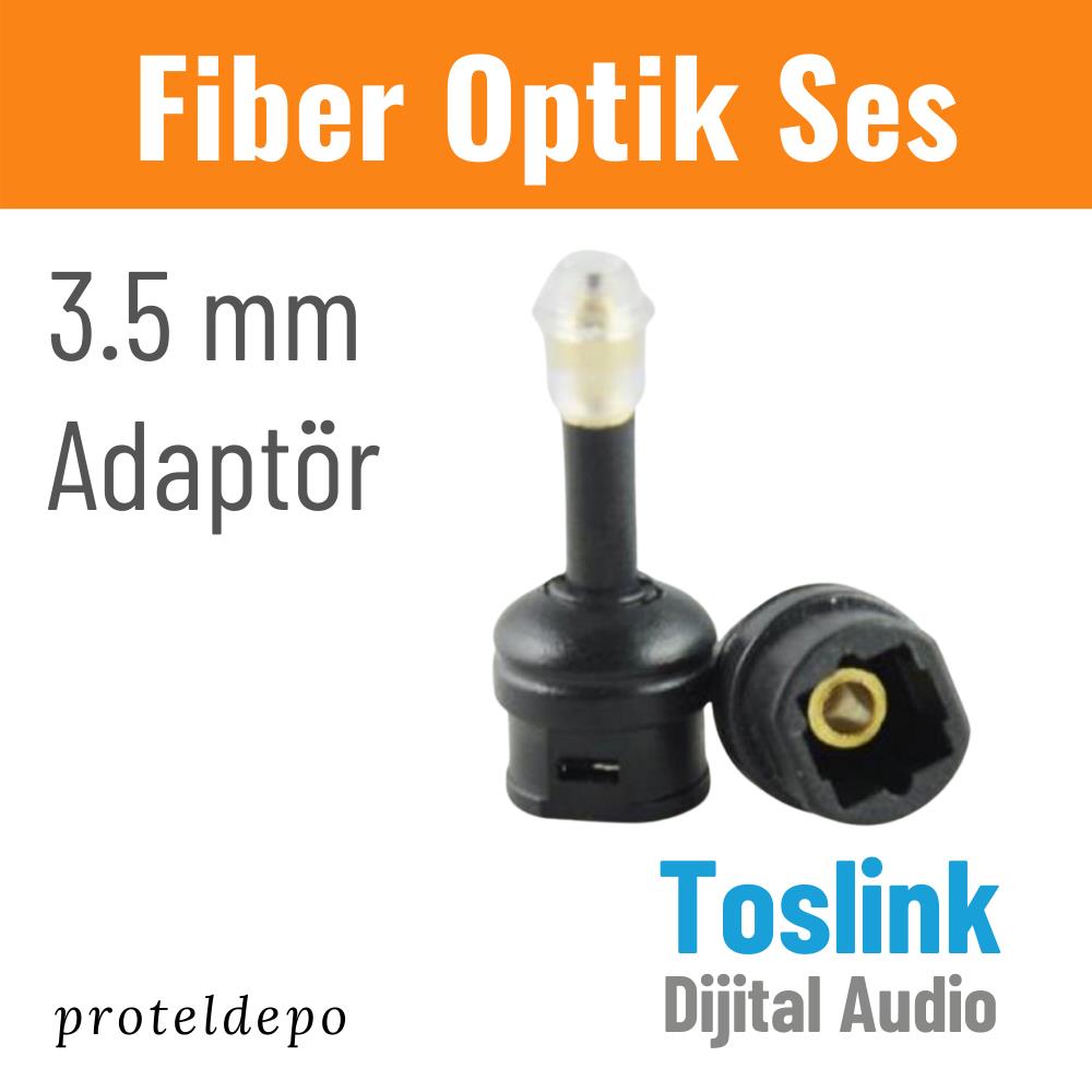 IRENIS Fiber Optik Toslink Ses Kablo için 3.5mm Dönüştürücü IRENIS Fiber Optik Toslink Ses Kablo için 3.5mm Dönüştürücü