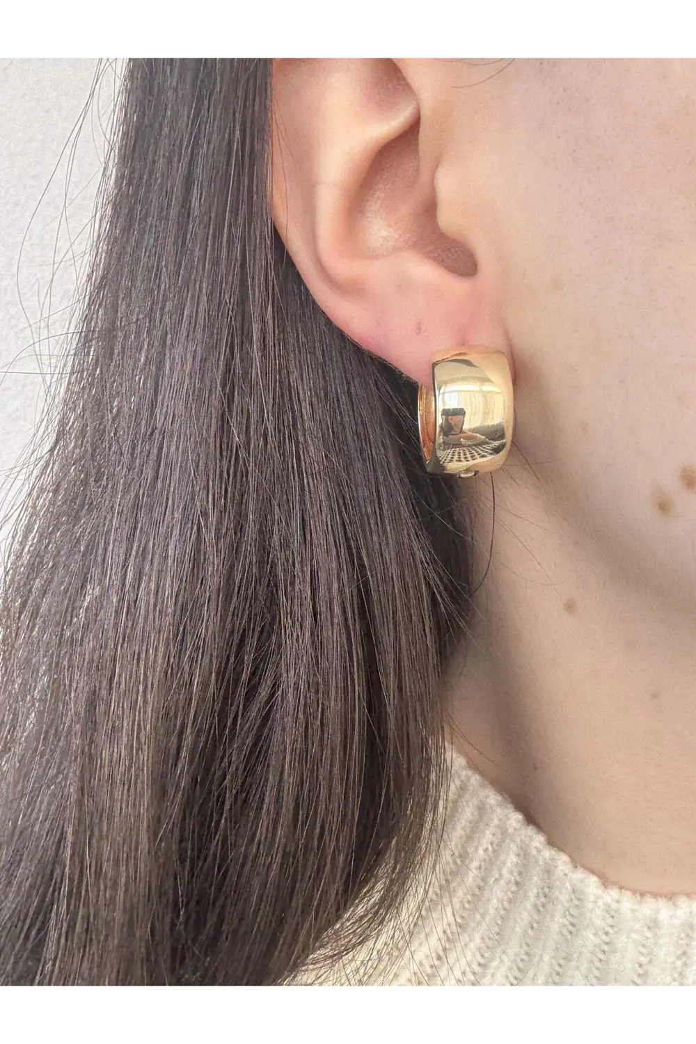 Atelier Emine İri Bombe Gold Küpe