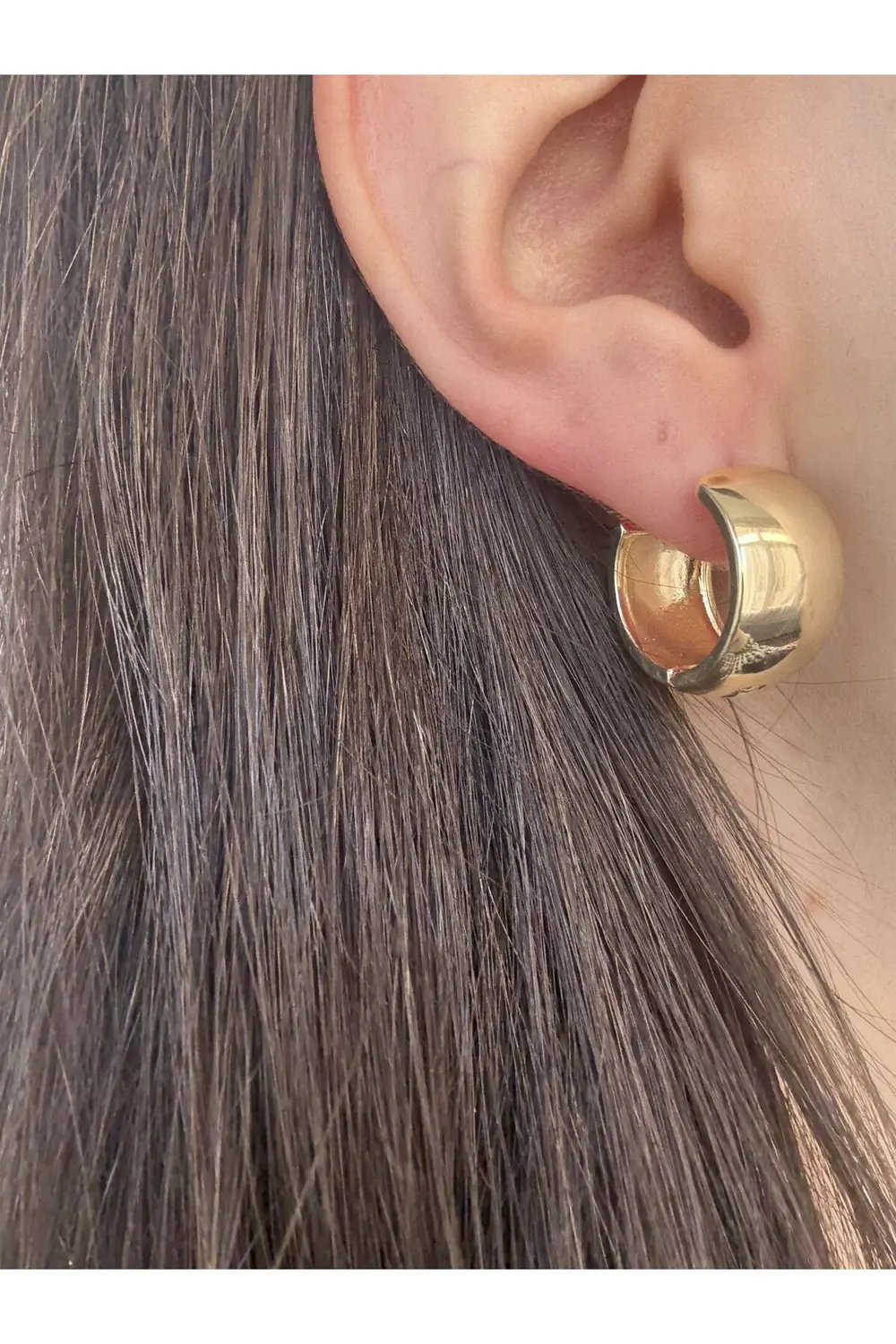 Atelier Emine İri Bombe Gold Küpe