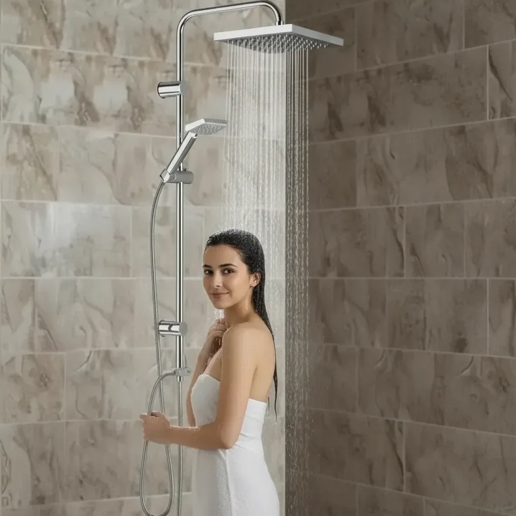 Irmak Premium Robot Yağmurlama Tepe Duş Sistemi – Modern Banyo Batarya Seti