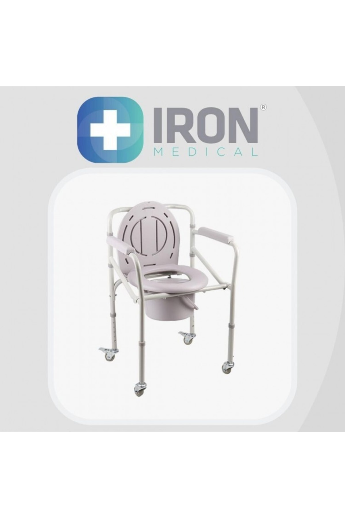 Medikal İron 005 Tekerlekli Klozet Yükseltici