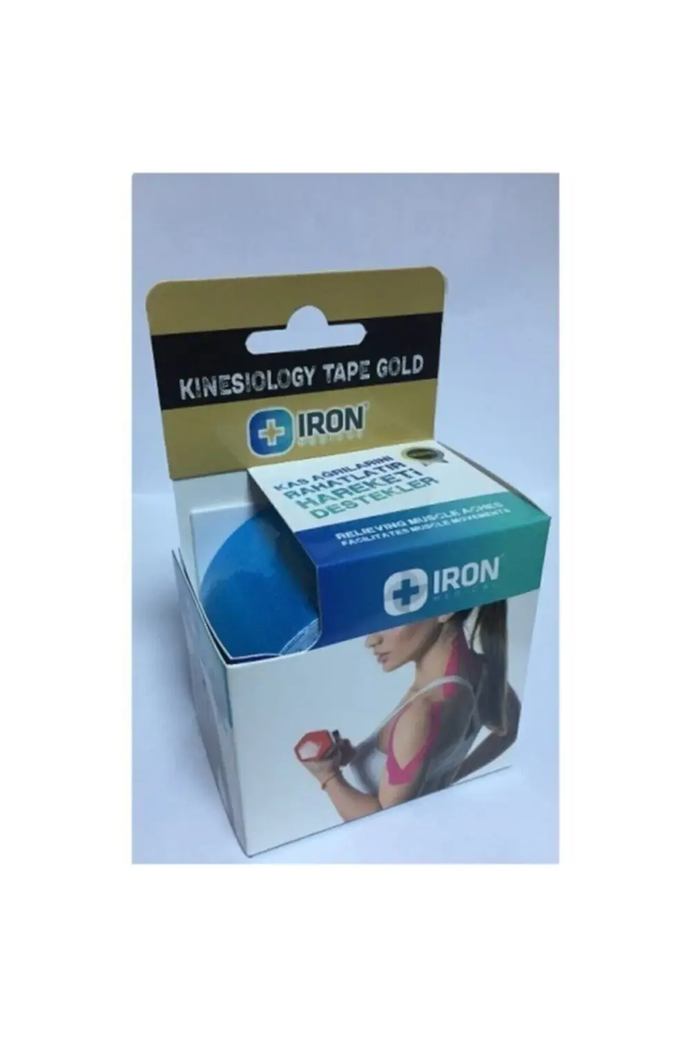 Iron Kinesiology Ağrı Bandı-kinesio Tape 5cmx5m Mavi Renk