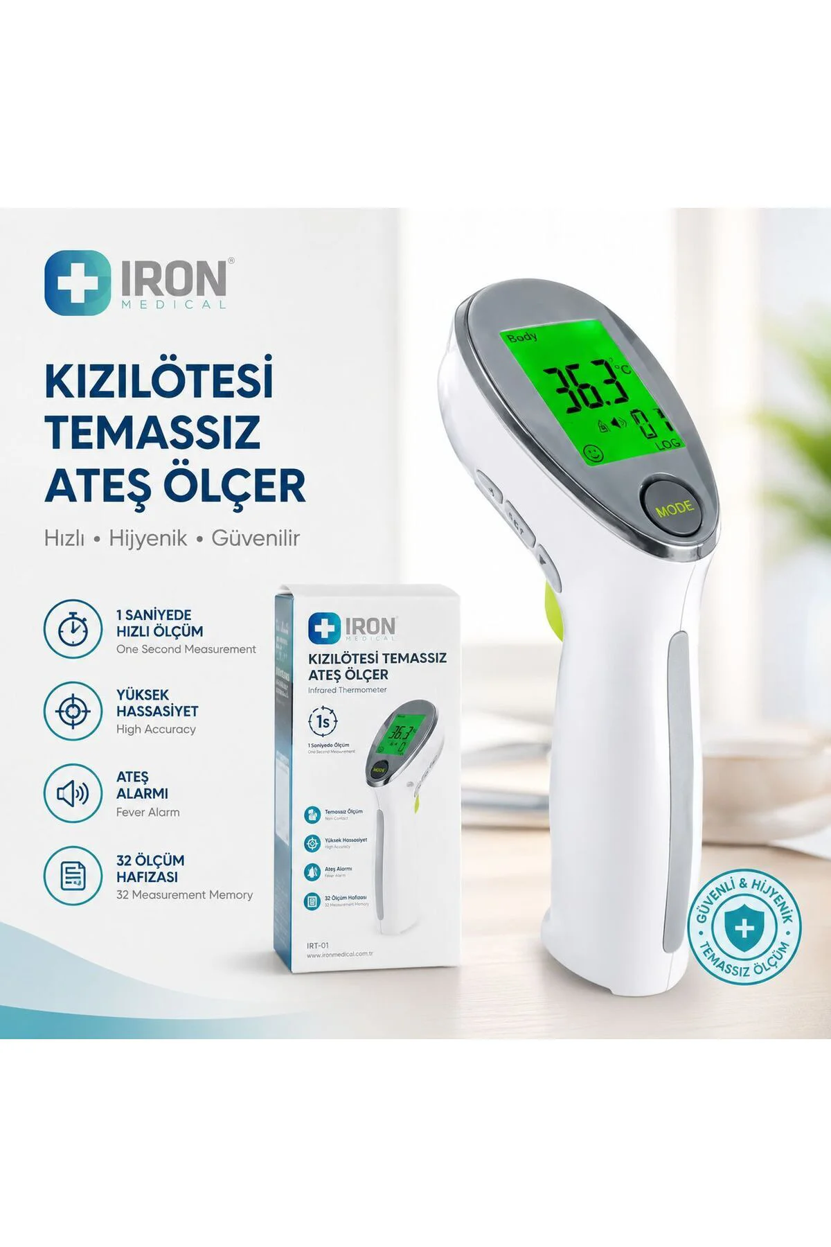 IRON TEMASSIZ ATEŞ ÖLÇER