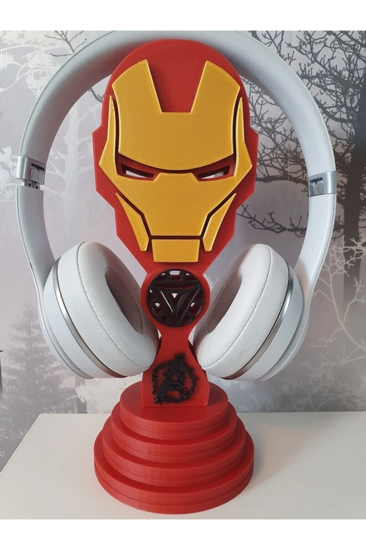Ironman Kulaklık Standı Kulaklık Askısı  uyumlu   / Oyuncu Kulaklık Standı 25 Cm