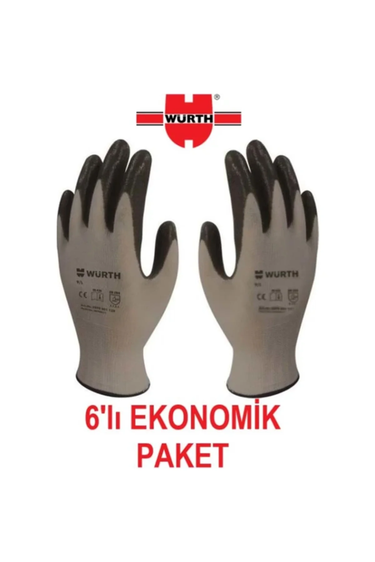 Iş Güvenliği Eldiveni Mekanikçi Siyah No 9/l 6 ADET