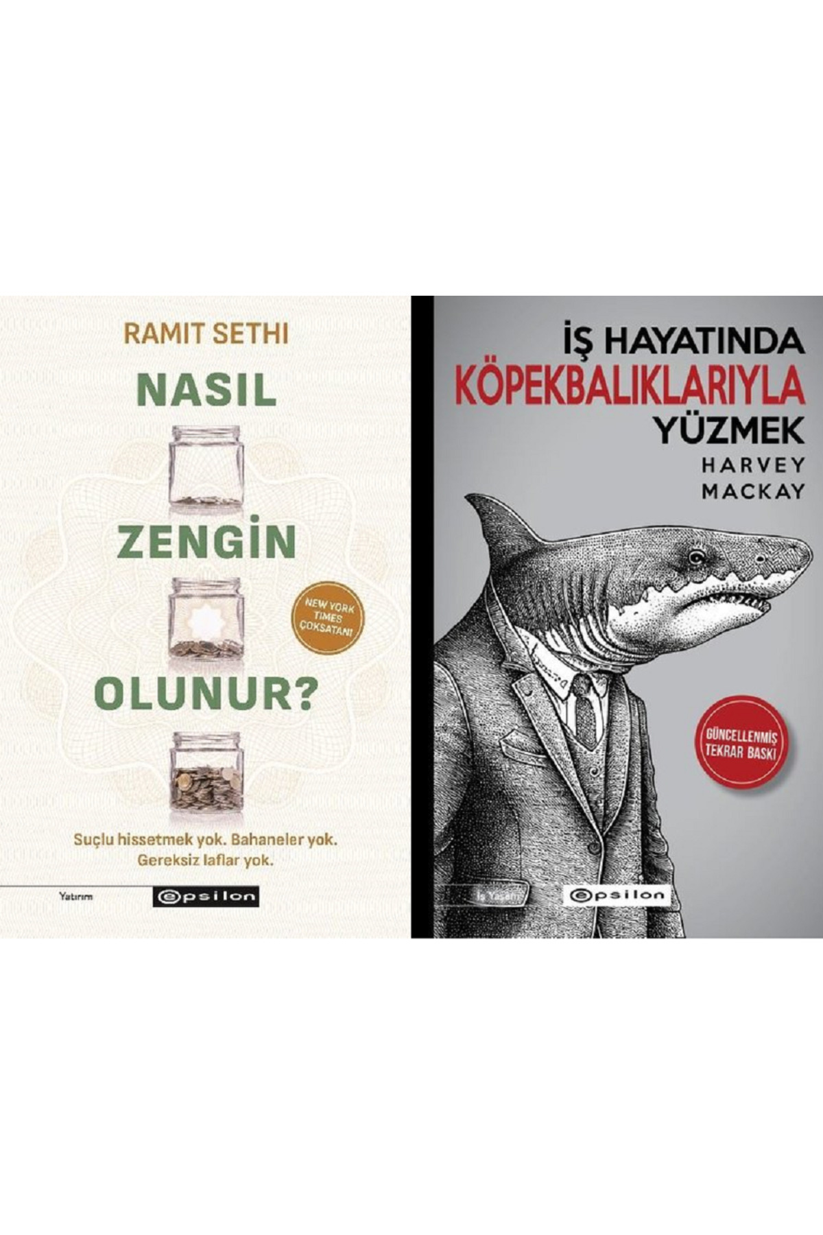 Epsilon Yayınevi İş Hayatında Köpekbalıklarıyla Yüzmek + Nasıl Zengin Olunur? 2 Ki