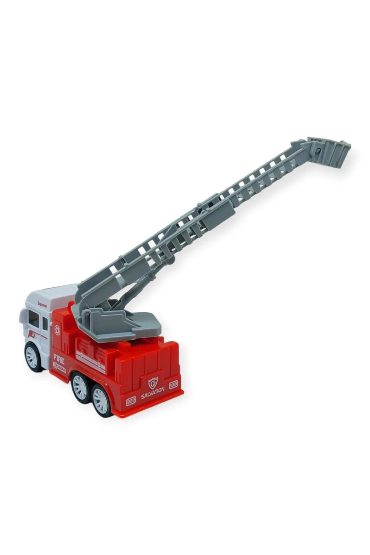 İş Makinaları Serisi - Sürtmeli İtfaiye Aracı 12 cm - Merdiven (L