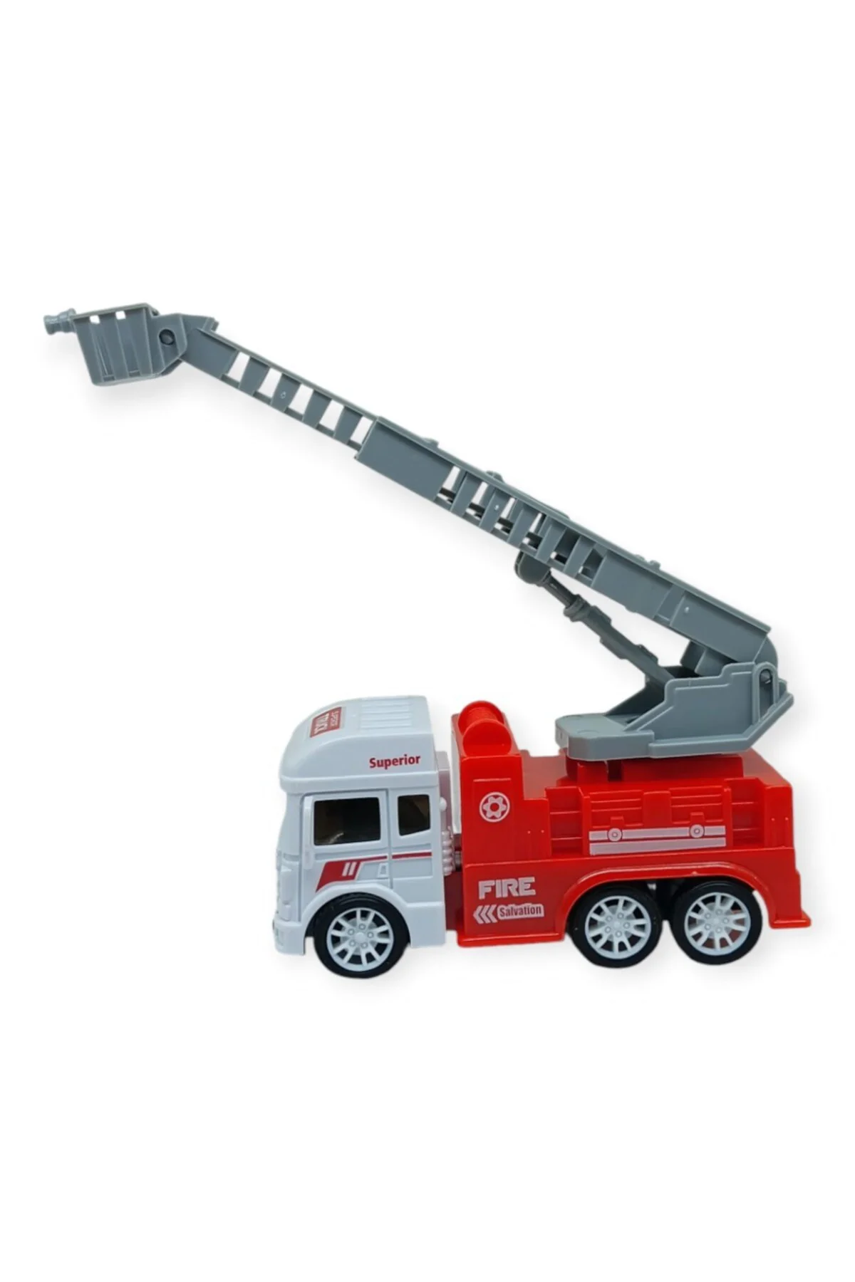 İş Makinaları Serisi - Sürtmeli İtfaiye Aracı 12 cm - Merdiven (L