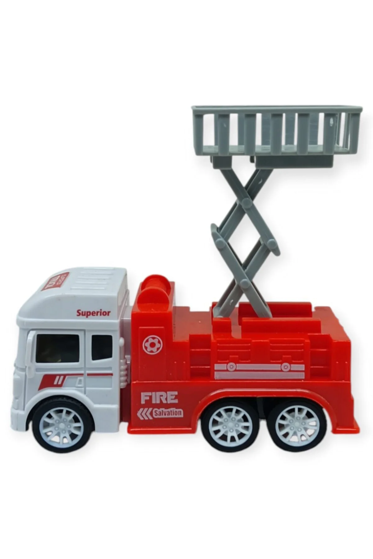 İş Makinaları Serisi - Sürtmeli İtfaiye Aracı 12 cm - Asansör (Li