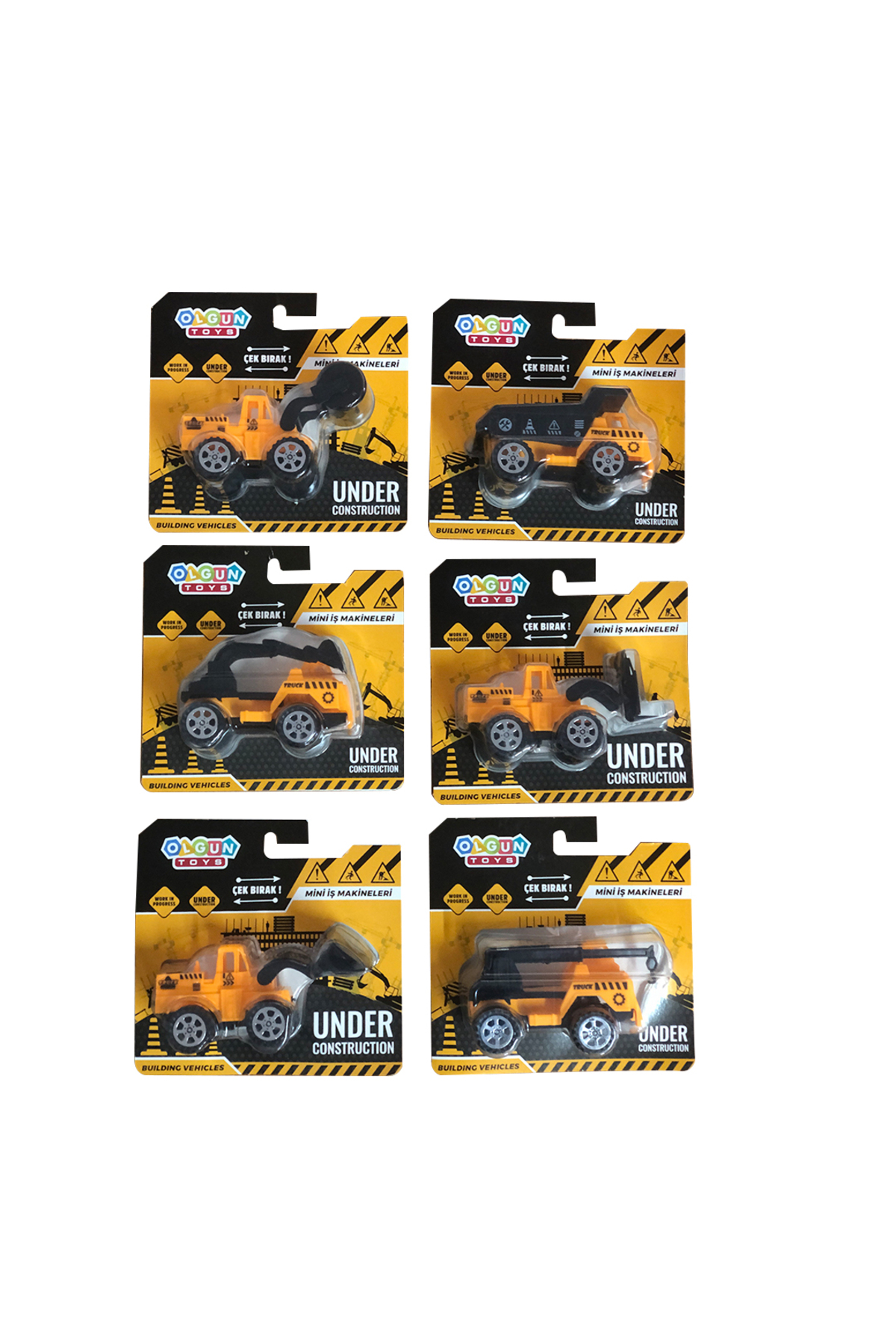 Oyuncak Store İş Makineleri 2'Li Set - Forklif Ve Kepçe