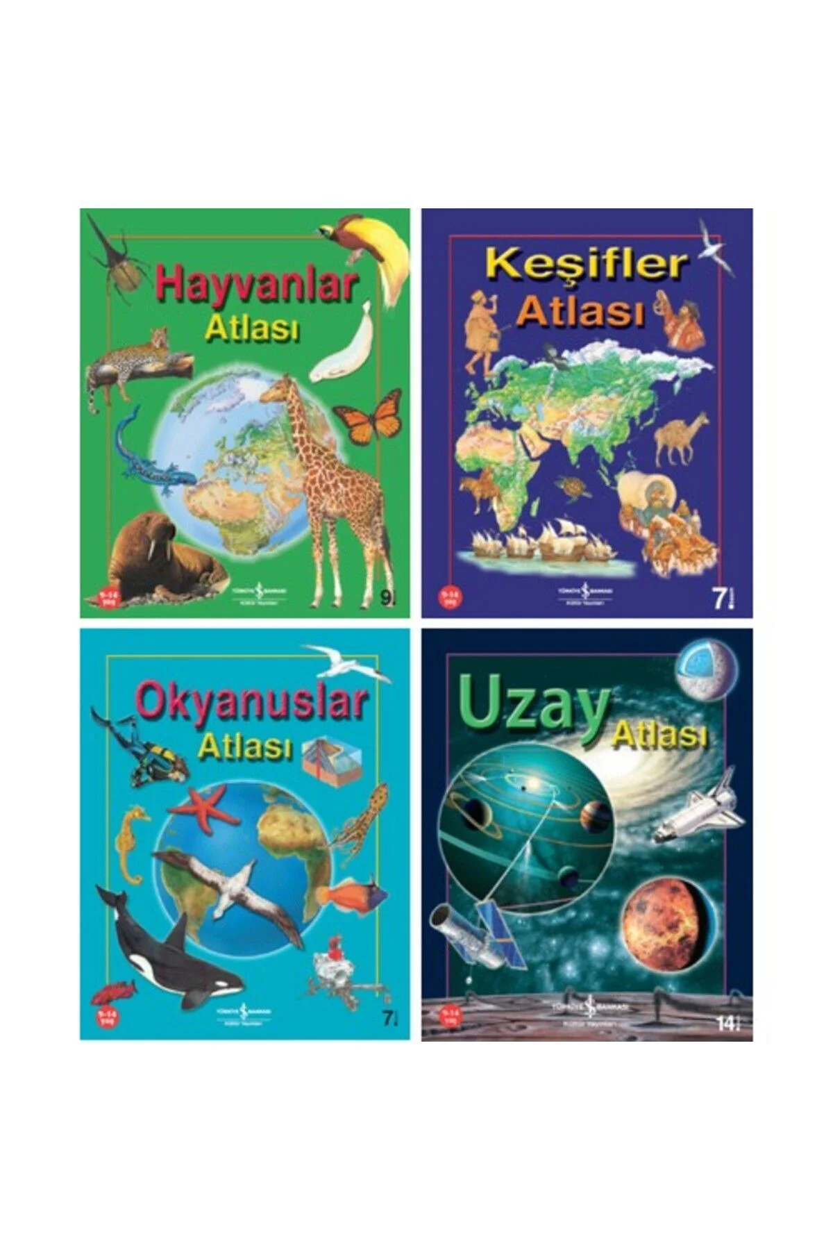 İŞBANKASI-Hayvanlar Atlası - Keşifler Atlası - Okyanuslar Atlası 