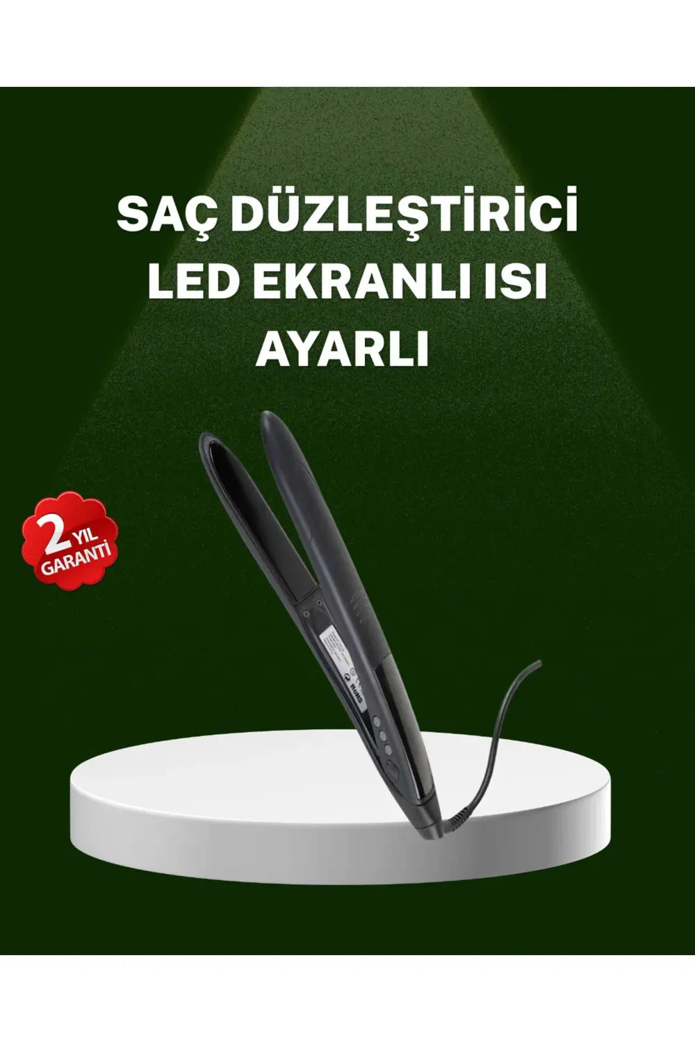 Isı Ayarlı 2025 Titanyum Kaplama Seramik Plakalı Saç Düzleştirici