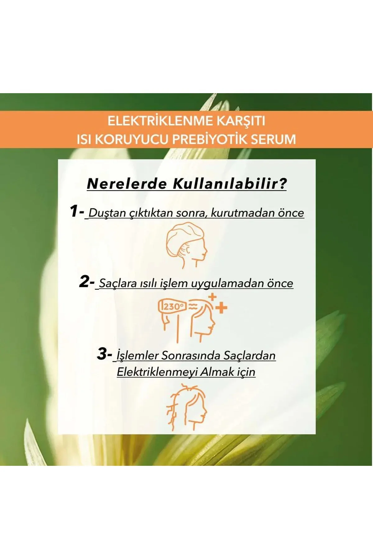 Isı Koruyucu Prebiyotik Serum - Kabarık Saçlar / Lissage- 100 ml