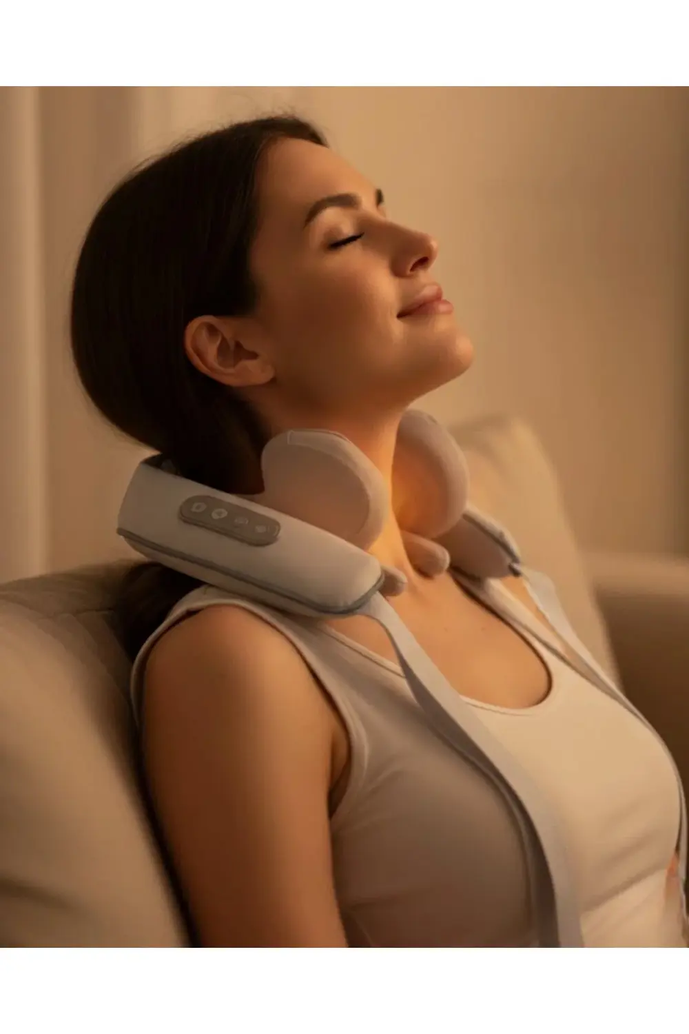 Isı Terapili Boyun Ve Omuz Masaj Cihazı Sessiz Motorlu Çok Bölgel
