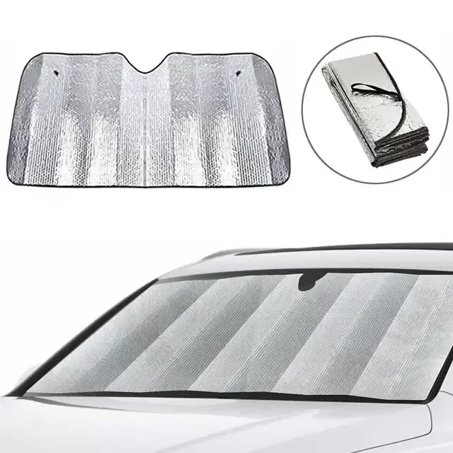 Isı ve Güneş Yansıma Önleyici Oto Ön Cam Güneşliği Opel Astra Fiat Egea Hyundai i20 Renault Megane - Lisinya
