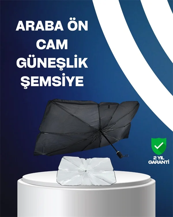 Isı Ve Uv Engelleyici Güneşlik 360 Bükülebilir Şemsiye Sapı İle K