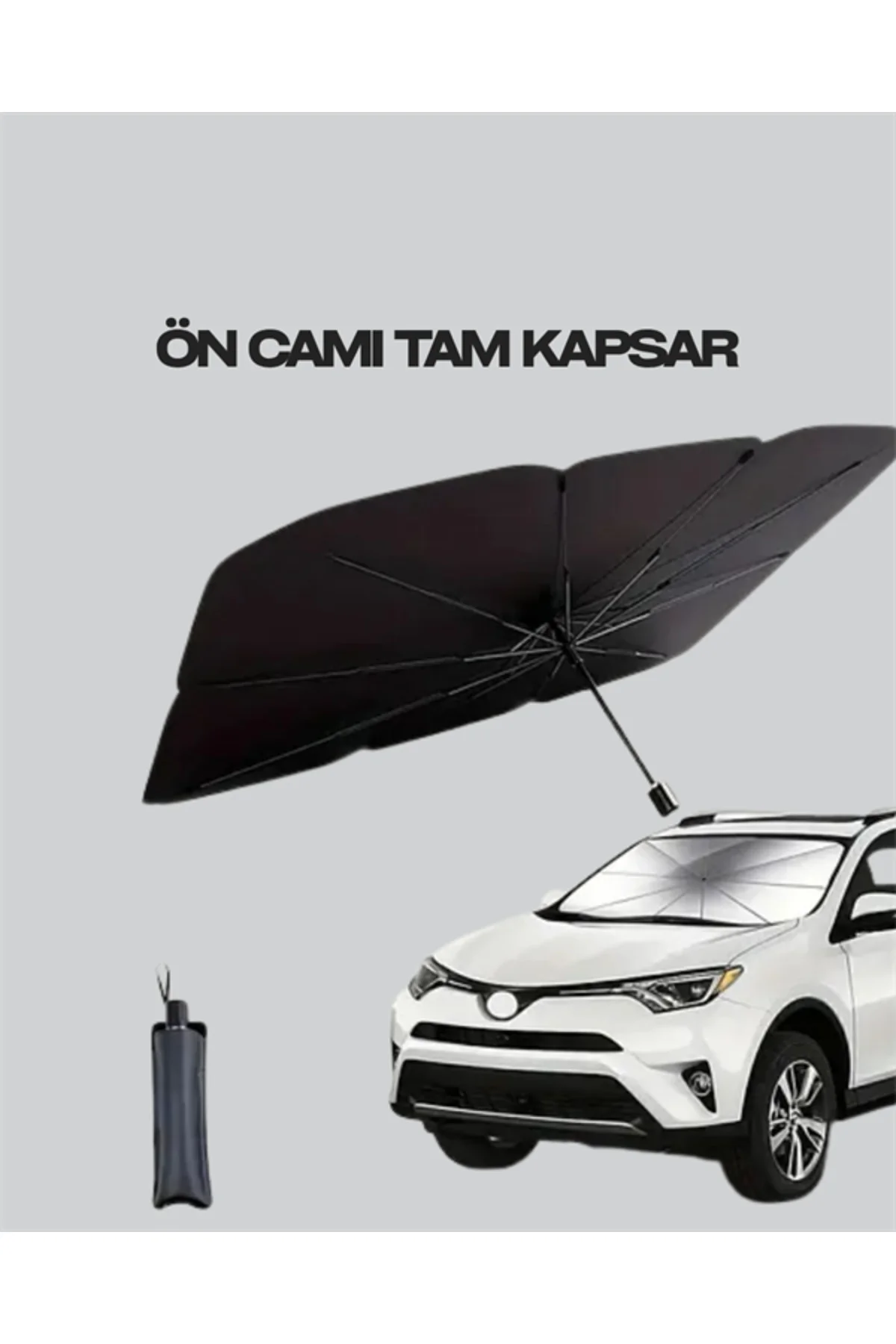 Isı ve UV Engelleyici Güneşlik – 360° Bükülebilir Şemsiye Sapı il