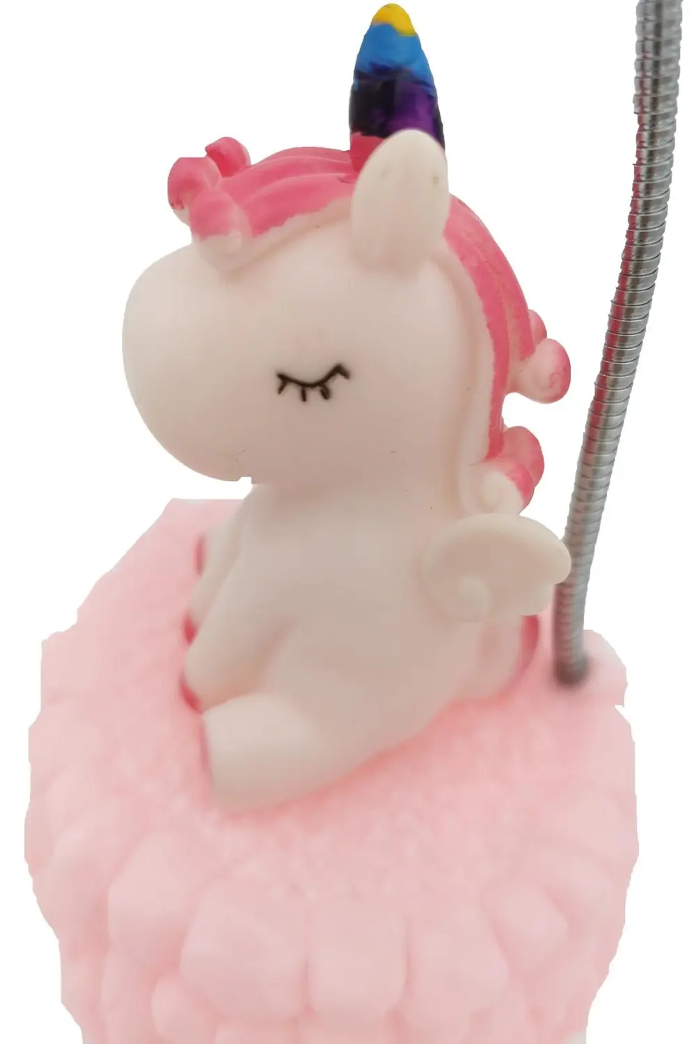 Işık Altında Renk Değiştiren Pembe Unicorn Dekoratif Gece Lambası