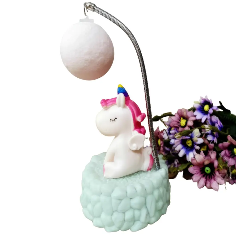 Işık Altında Renk Değiştiren Unicorn Dekoratif Gece Lambası (4741
