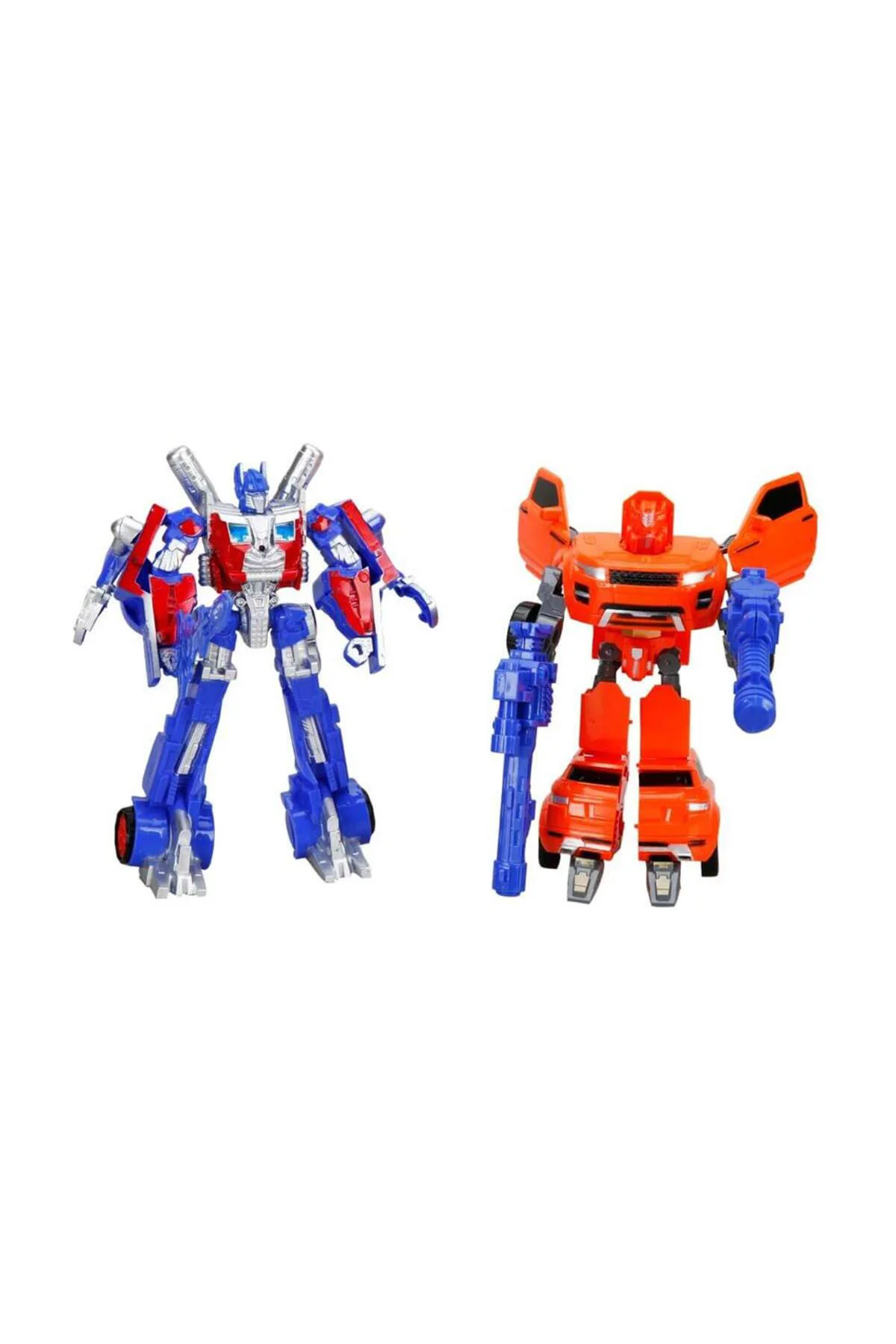 Işıklı 2'li Power Robot Transformer Dönüşen Araçlar