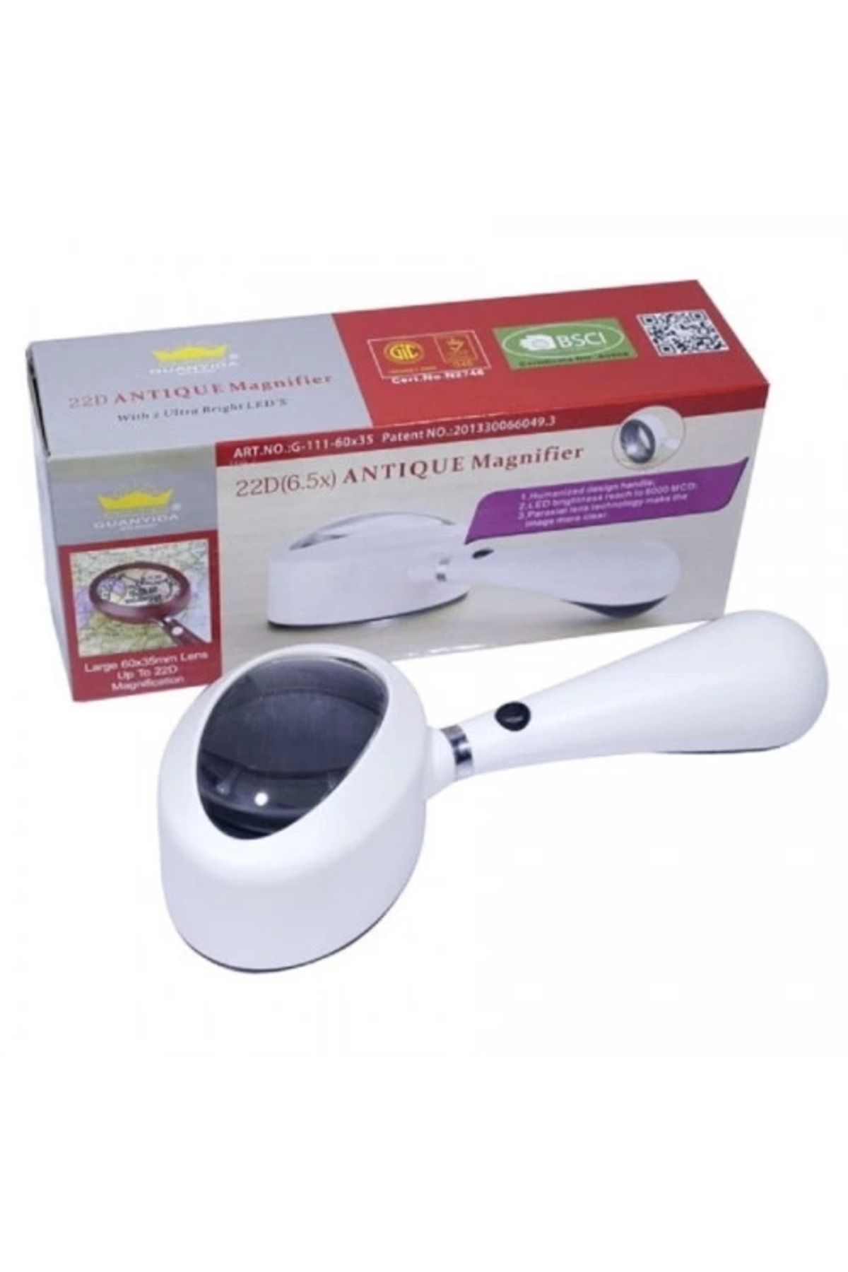 Işıklı 60x35 El Büyüteç