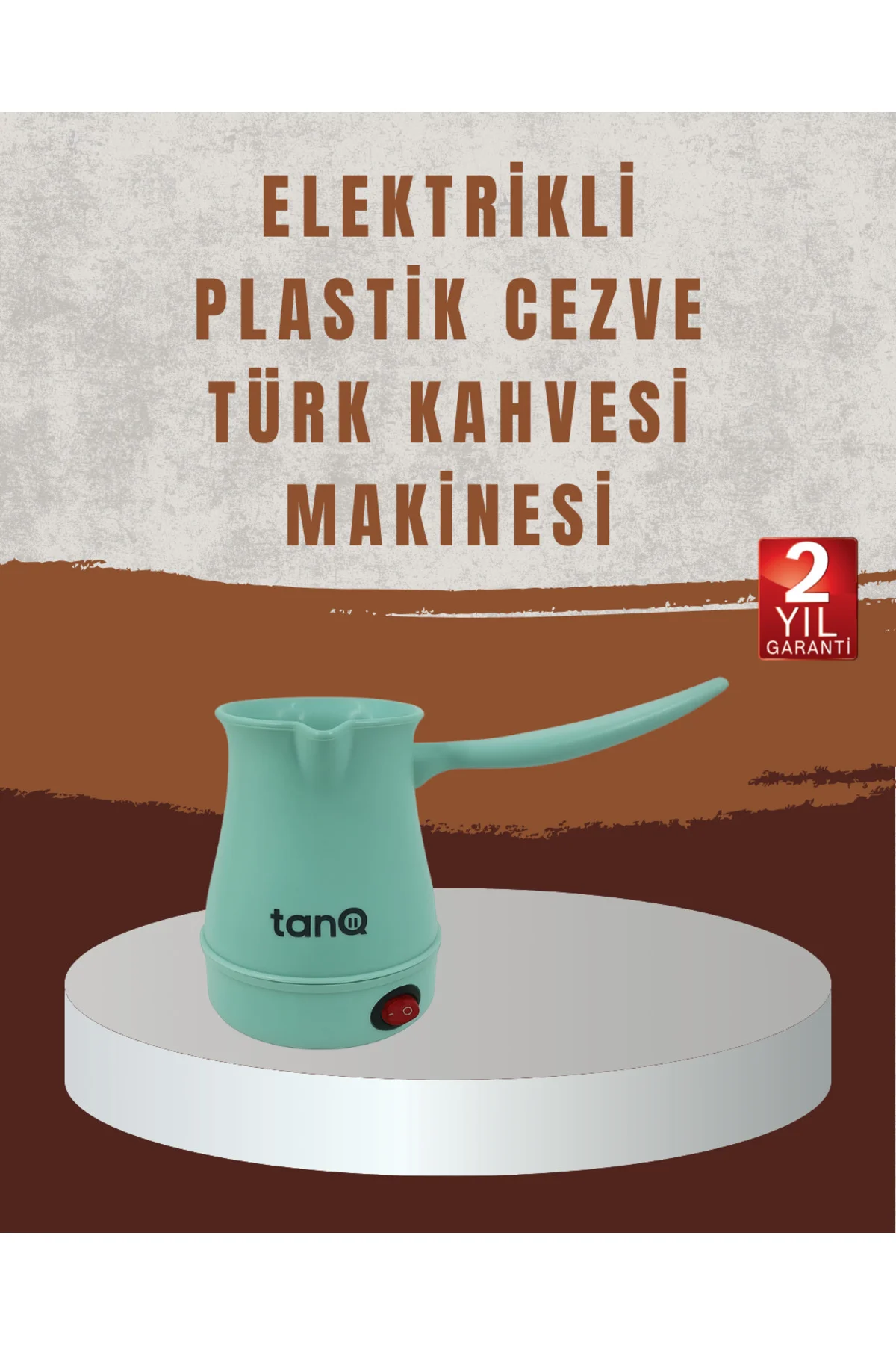 Işıklı Açma Kapama Anahtarlı Elektrikli Kahve Cezvesi