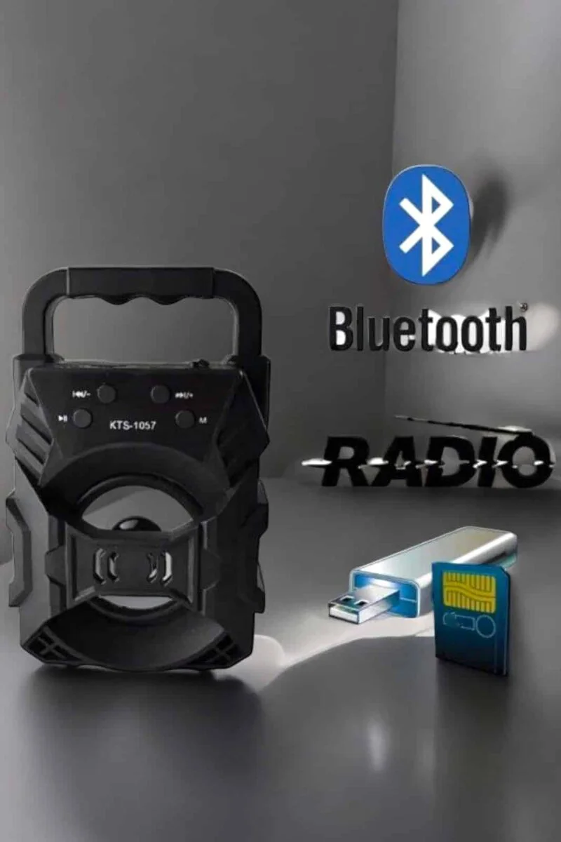 Işıklı Bluetooth Hoparlör - Taşınabilir Ses ve Renkli Işık Show