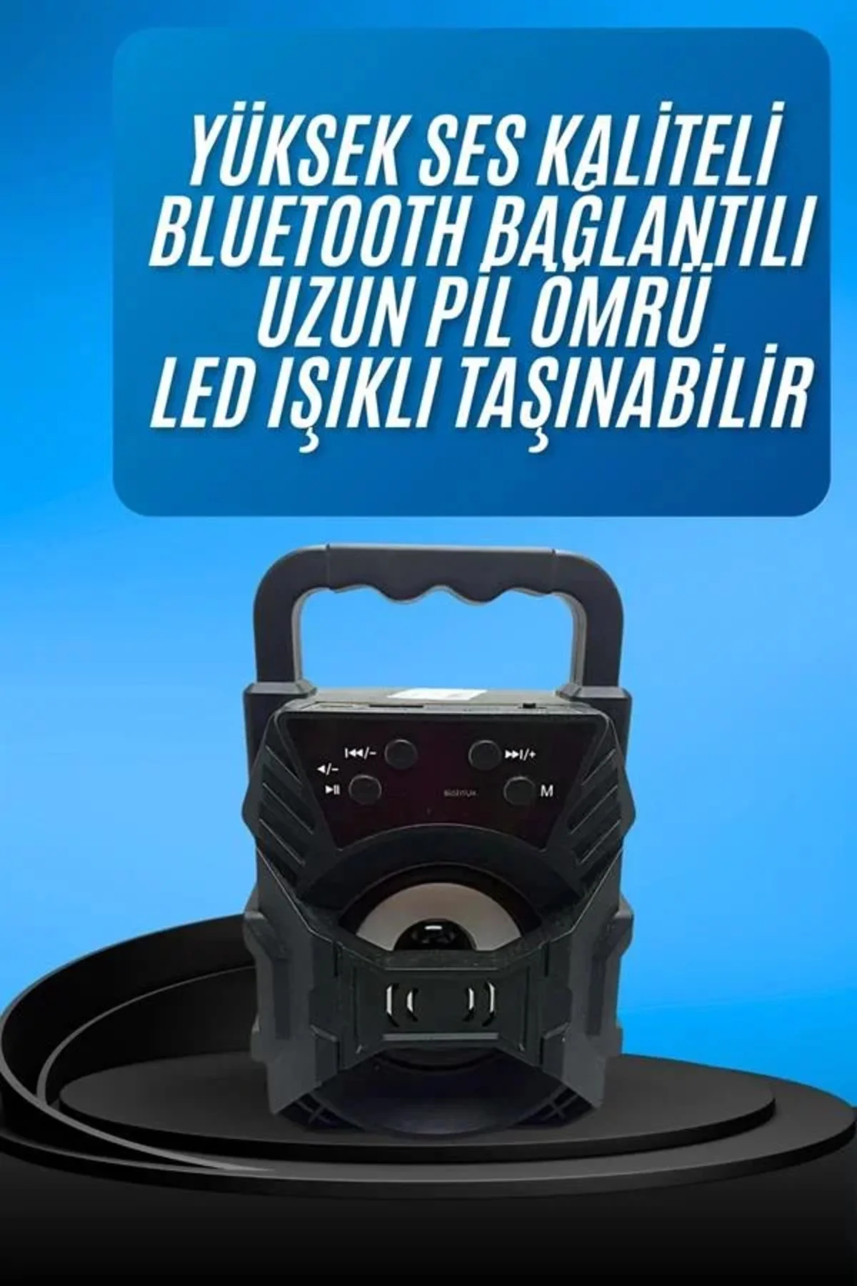 Işıklı Bluetooth Hoparlör Ses Bombası Taşınabilir Yüksek Ses Kaliteli Radyo Özelliği Işıklı Bluetooth Hoparlör Ses Bombası Taşınabilir Yüksek Ses Kaliteli Radyo Özelliği
