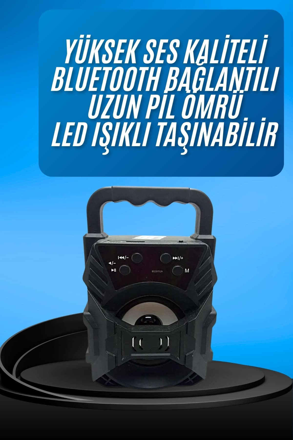 Işıklı Bluetooth Hoparlör Ses Bombası Taşınabilir Yüksek Ses Kali