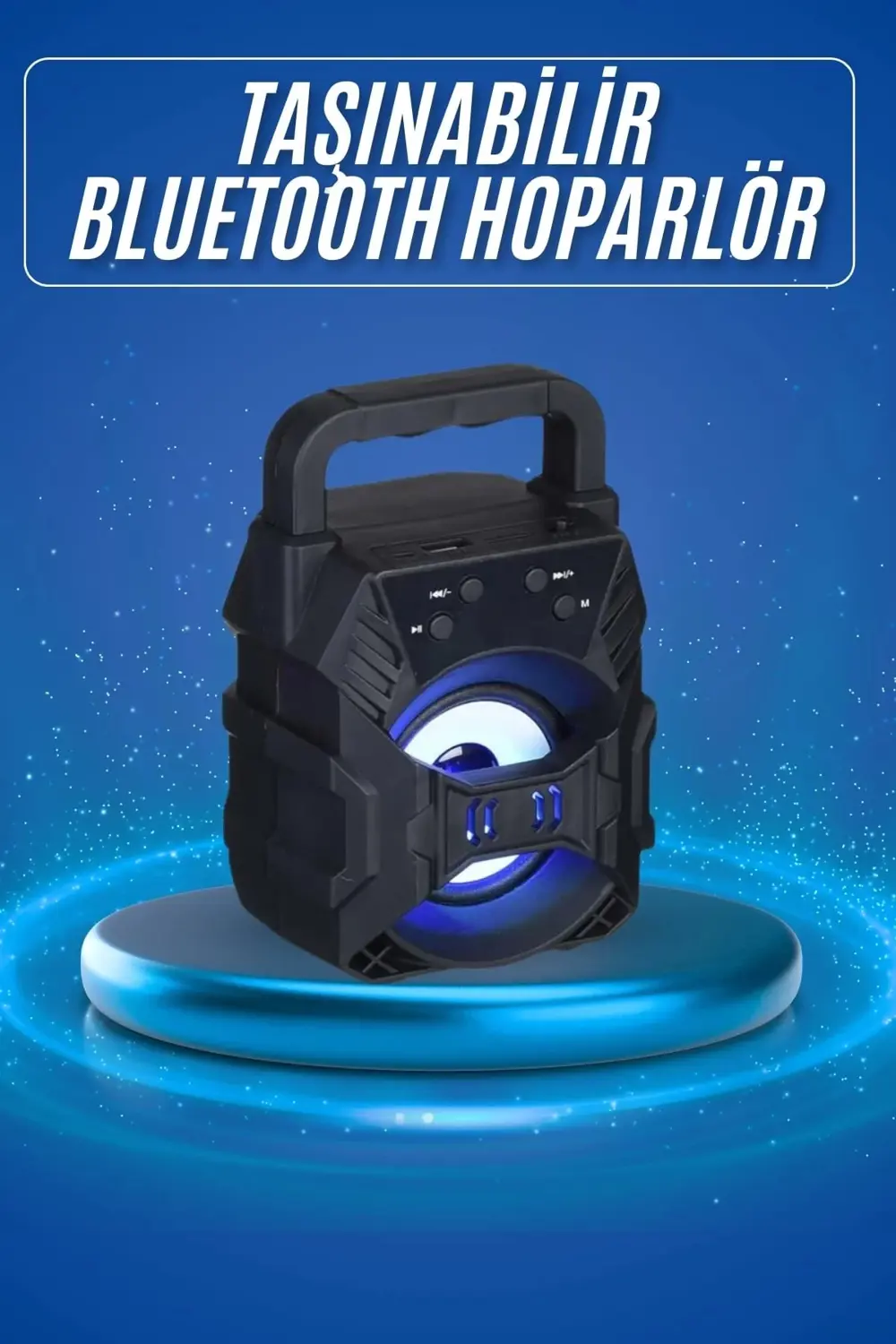 Işıklı Bluetooth Hoparlör Ses Bombası Taşınabilir Yüksek Ses Kali