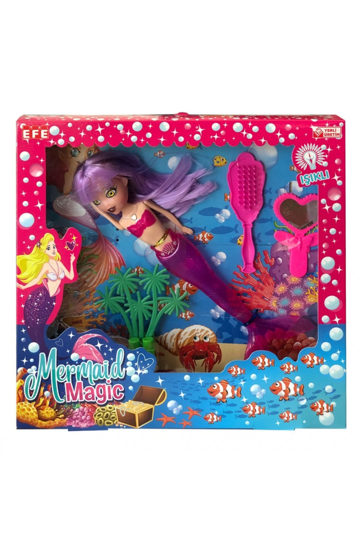 Oyuncak Store İşıklı Deniz Kızı Balık Aksesuarlı 30 Cm