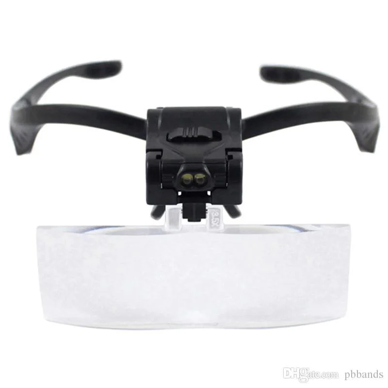 Işıklı Gözlük Büyüteç 5 Farklı Lens - 2 LED, Eller Serbest Kullanım 9892b Fiyatı, Yorumları ve Özellikleri