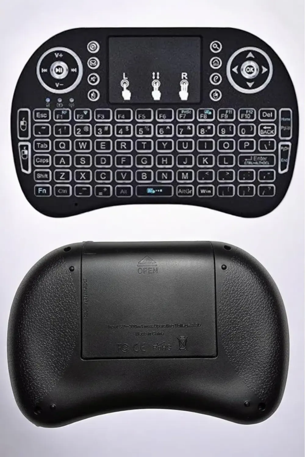 Işıklı Kablosuz Mini Q Klavye Tüm Cihazlara Uyumlu