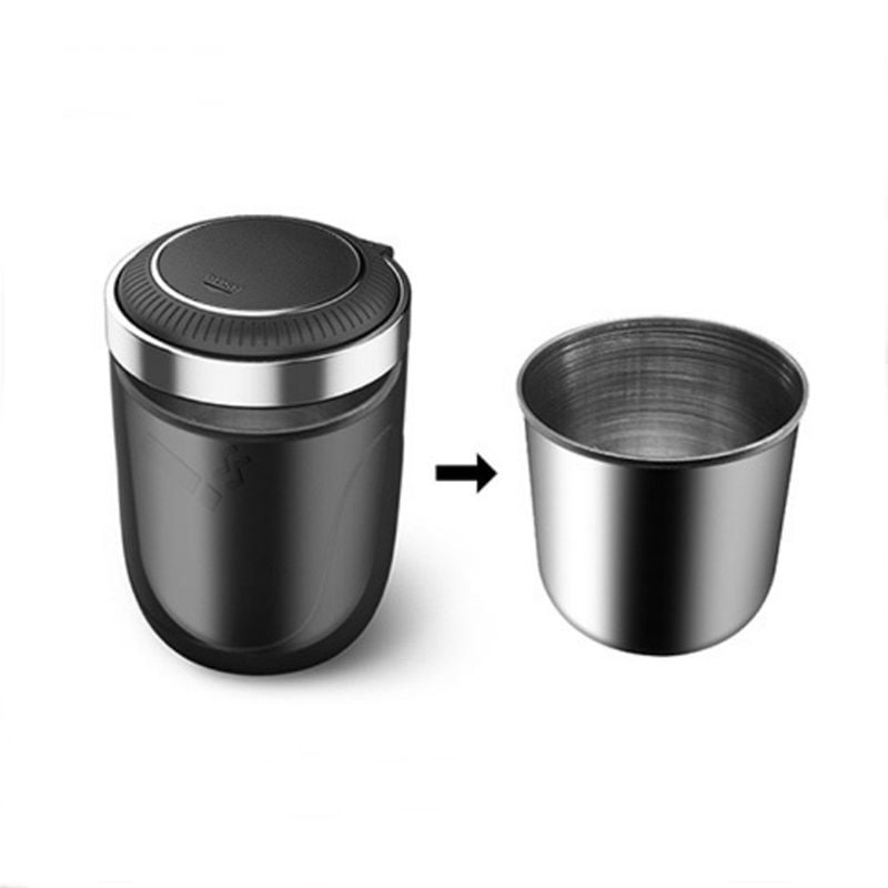 Drs Tuning İşıklı Küllük Otomatik Açmalı Siyah / İcku52