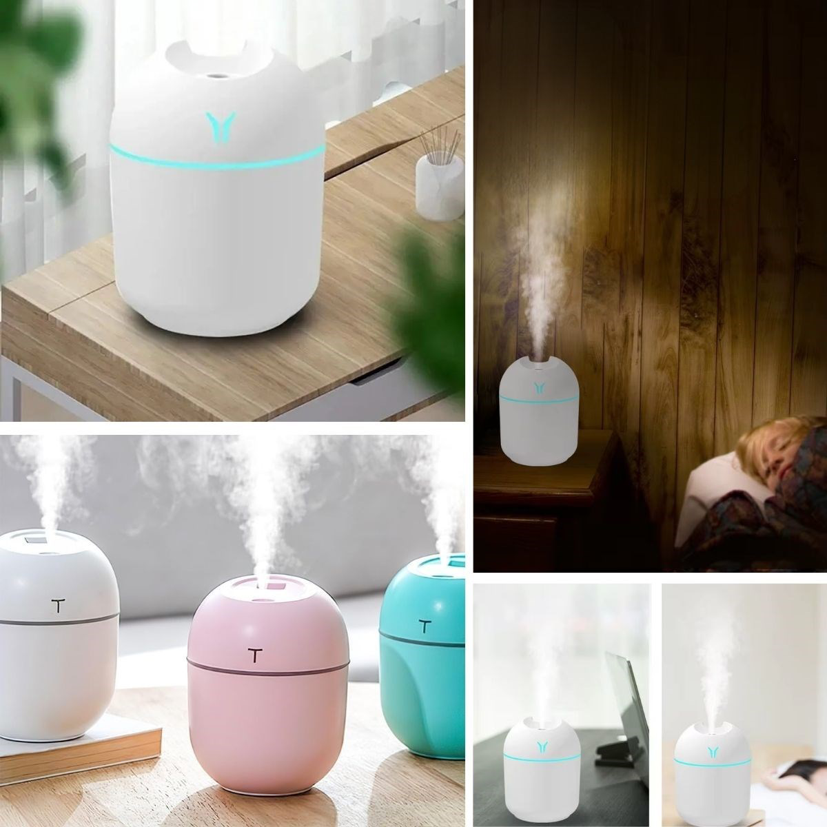 Just Cheap Store İşıklı Kuru Havayı Azaltan Ve Aromaterapi Deneyimi Sunan Hava Ve 