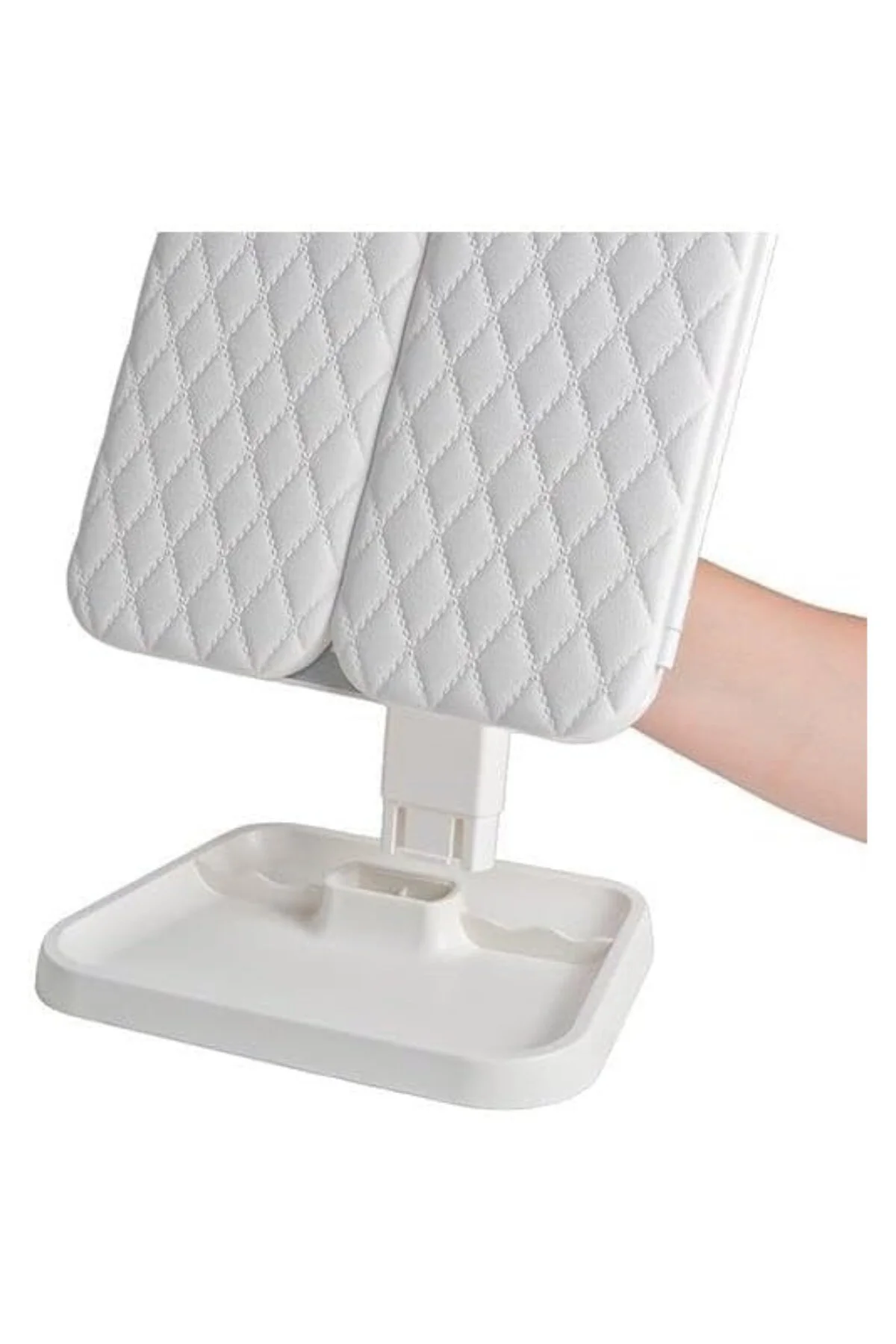 Işıklı Makyaj Aynası | 3 Panelli, 180° Dönebilen, 3 Renk LED, Dok