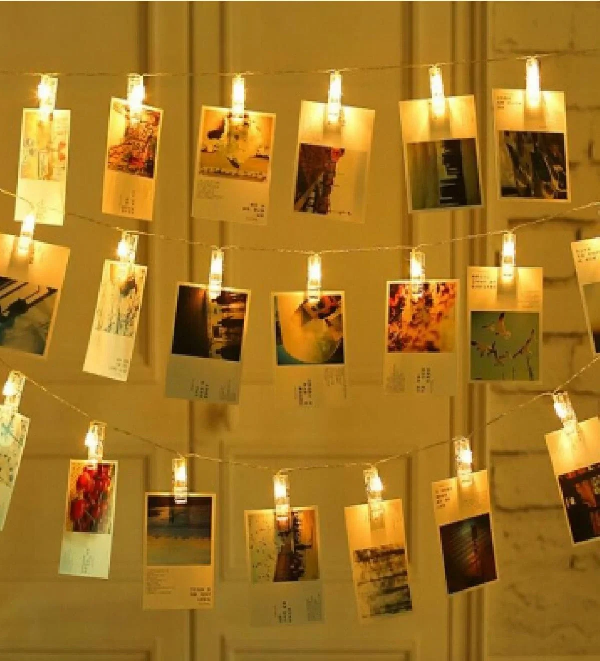Işıklı Mandallı Fotoğraf Albümü 5m - 30 Led Işıklı Mandallı Fotoğraf Albümü 5m - 30 Led