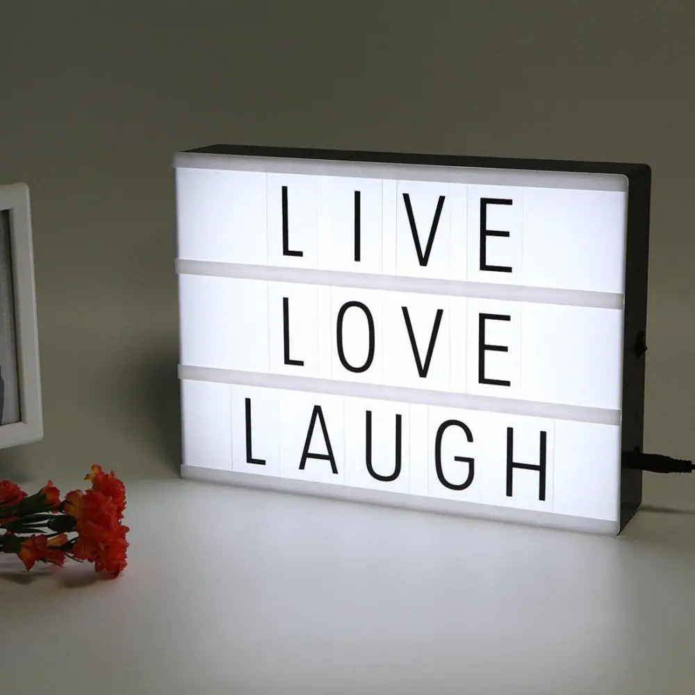 Işıklı Mesaj Veren Pilli Light Box Led Pano ve Güneş Enerjili Per