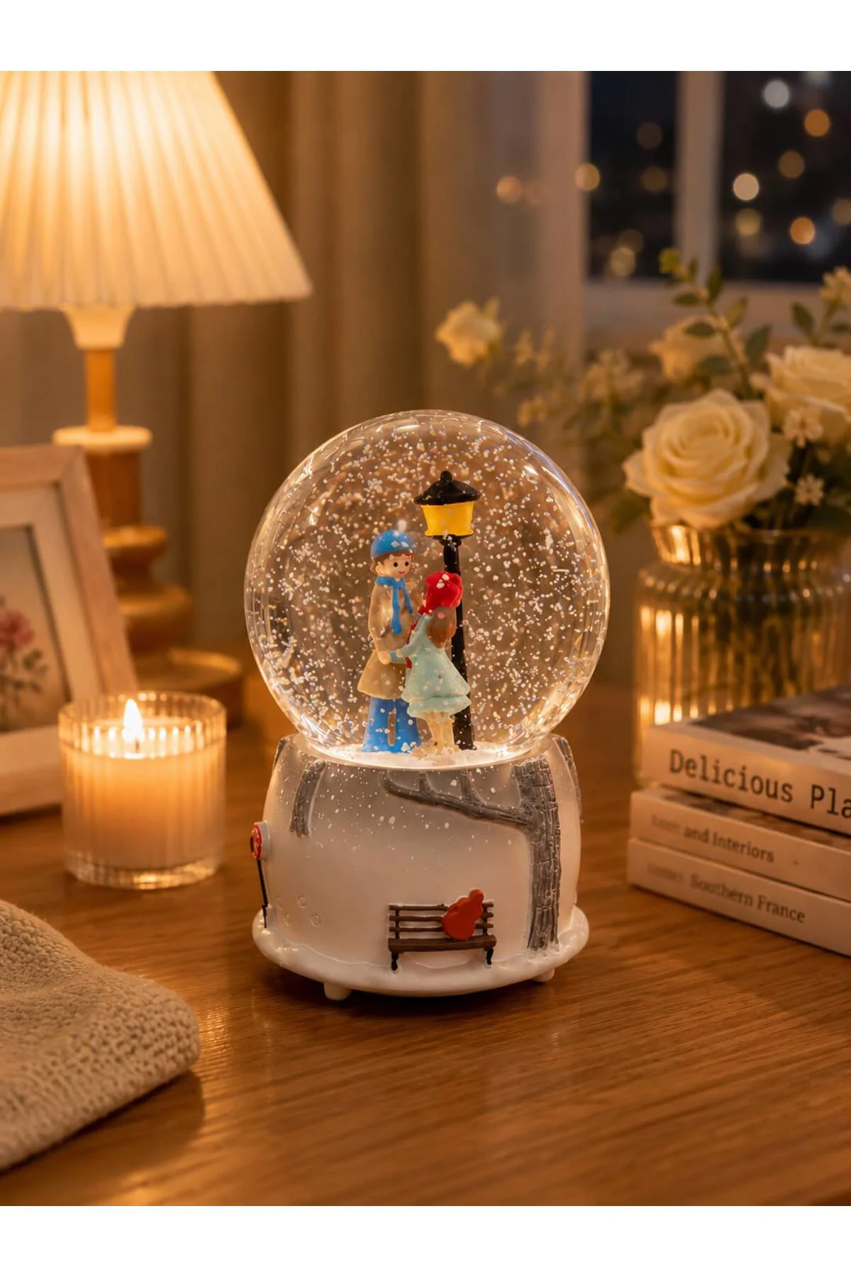 Işıklı Müzikli Renk Değiştiren Kar Küresi 12*8cm RK-7K020
