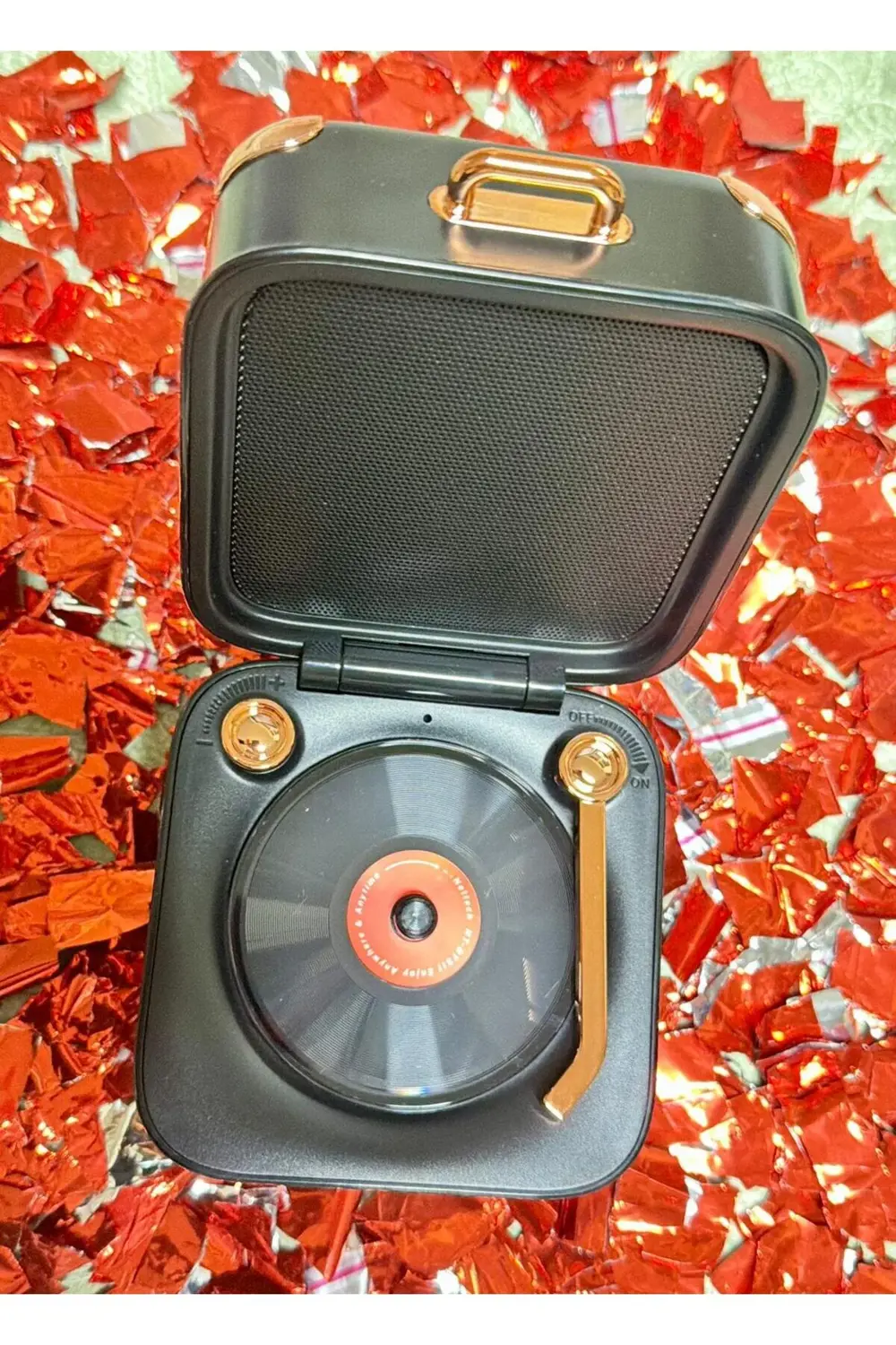 Işıklı Nostaljik Wireless Portable Speaker Hoparlör