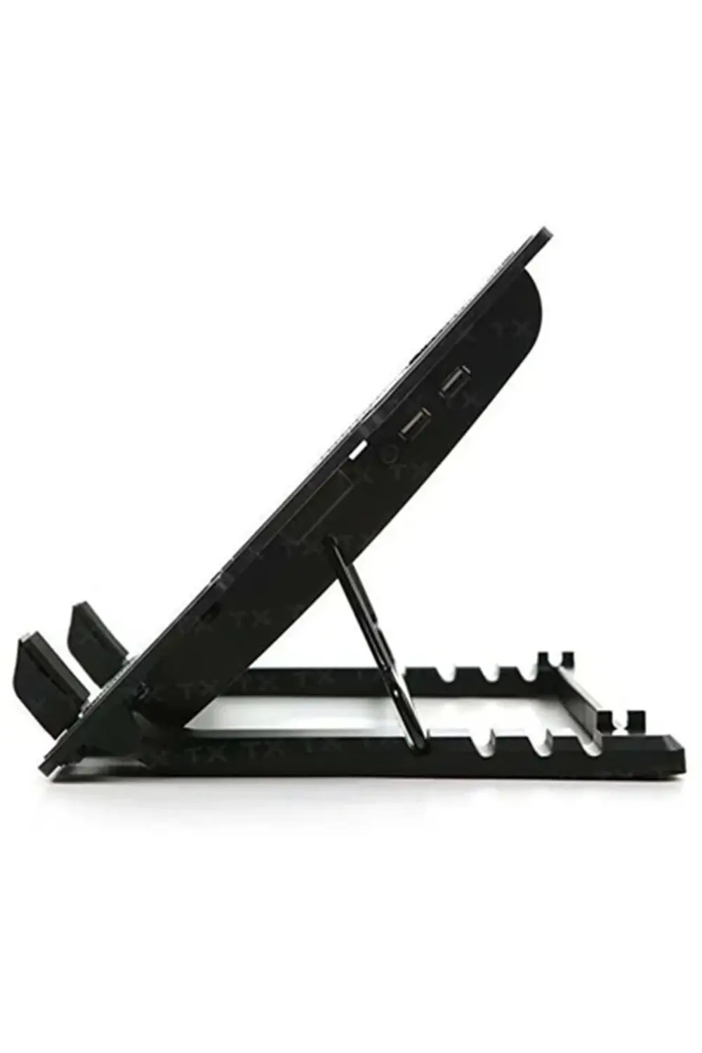 Işıklı Notebook Soğutucu Stand - 5 Kademeli Ayarlı Fanlı Laptop C