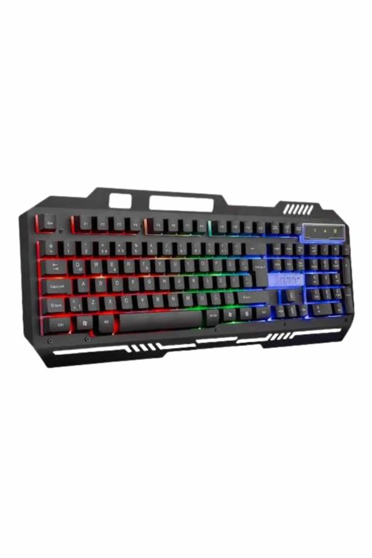 Işıklı Oyuncu Q Klavye Mouse Seti Siyah Gaming Oyuncu Klavye - Li