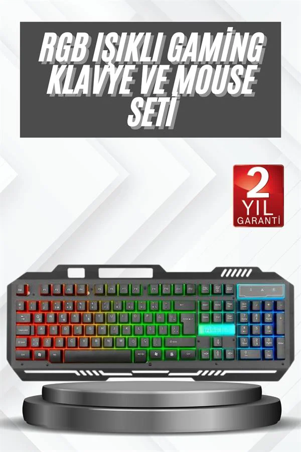 Işıklı Oyuncu Q Klavye Mouse Seti Siyah Gaming Oyuncu Klavye Fiyatı, Yorumları ve Özellikleri