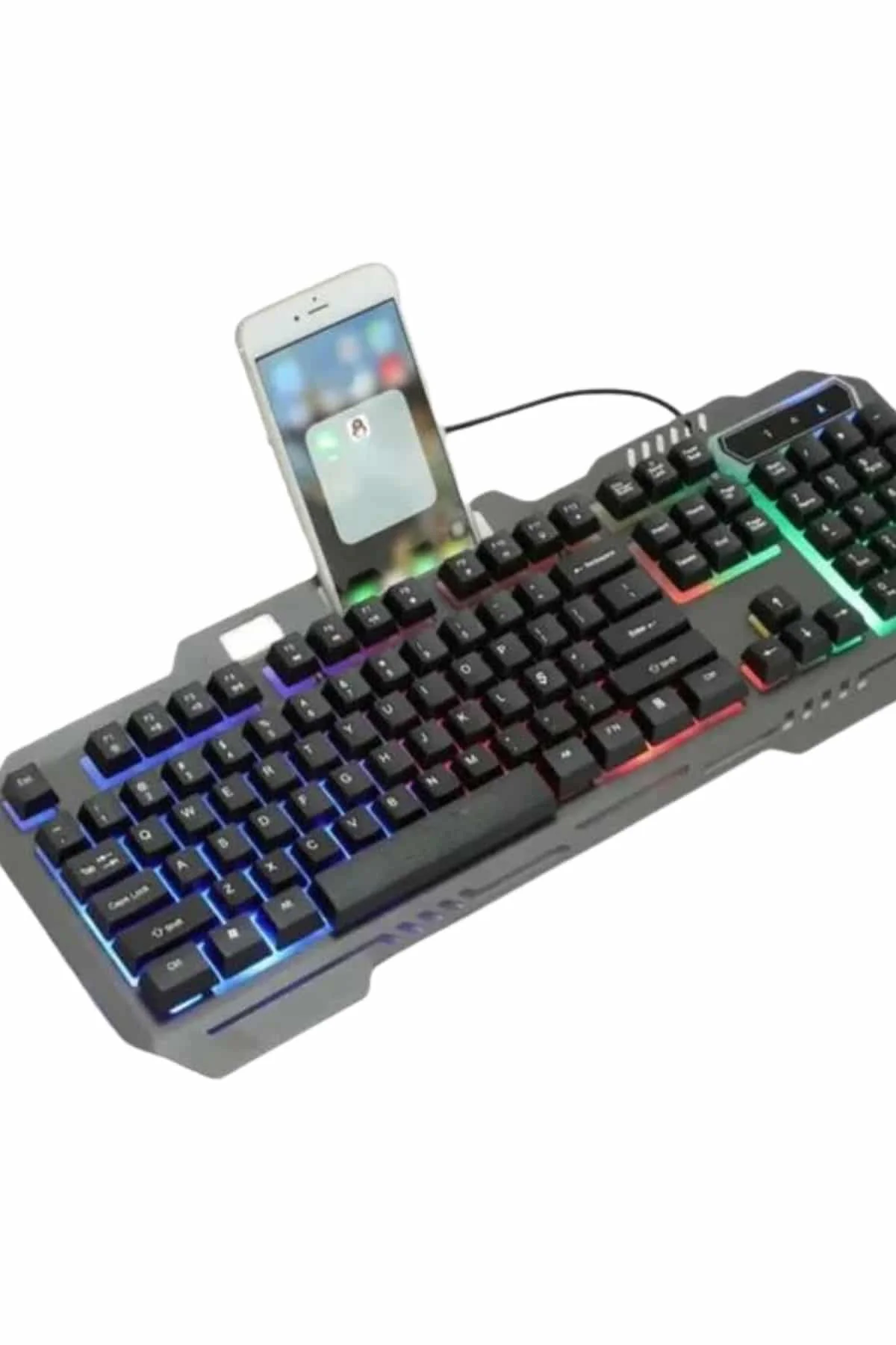 Işıklı Oyuncu Q Klavye Mouse Seti Siyah Gaming Oyuncu Klavye